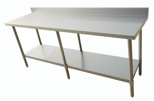 Omcan - 24" X 84" All Stainless Steel Work Table With Backsplash - 44341