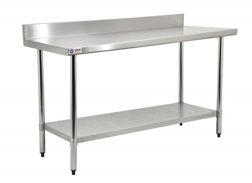 Omcan - 24" X 72" Stainless Steel Work Table With 4" Backsplash - 22083