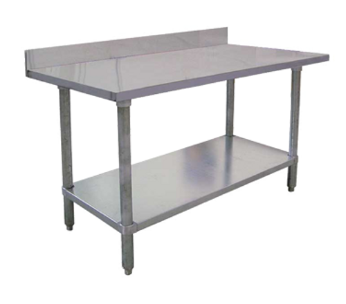 Omcan - 30" X 30" Stainless Steel Work Table With 4" Backsplash - 22086