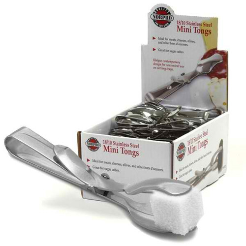 Norpro - 18/10 Stainless Steel Mini Tongs - 1937D