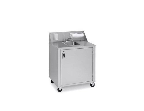 Crown Verity - Stainless Steel Two Compartment Cold Water Portable Sink - CV-PHS-2C