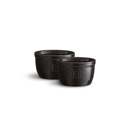 Emile Henry - Fusain 0.15L 2 Piece Ramekin Set