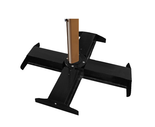 Grosfillex - Black Cross Base for Cantilever Umbrella