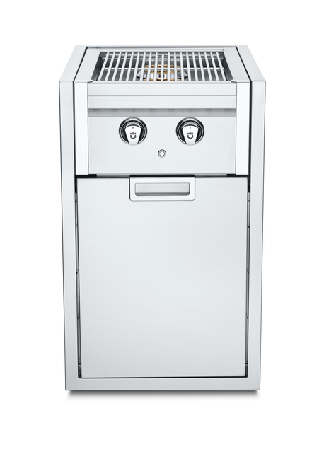 Crown Verity - Natural Gas Infinite Series Small Cabinet with Built-In Dual Side Burner & Single Drawer