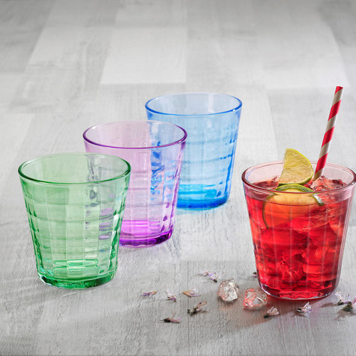 ICM - Duralex Picardie Colored Glass Tumblers, 250 ml Set Of 4
