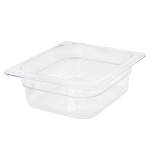 Williams- 1/6 Size Clear Polycarbonate Food Pan - 2.5" Deep