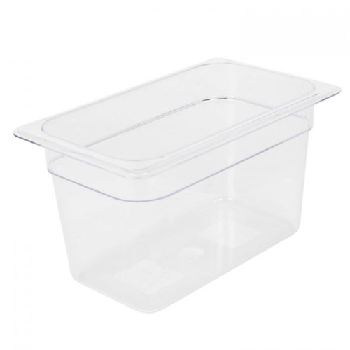 WFE - 1/4 Size Clear Polycarbonate Food Pan - 6" Deep