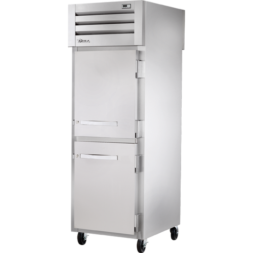 True - Spec Series 27.5" Stainless Steel Pass-Thru Freezer w/ Solid Half Swing Doors - STG1FPT-2HS-2HS