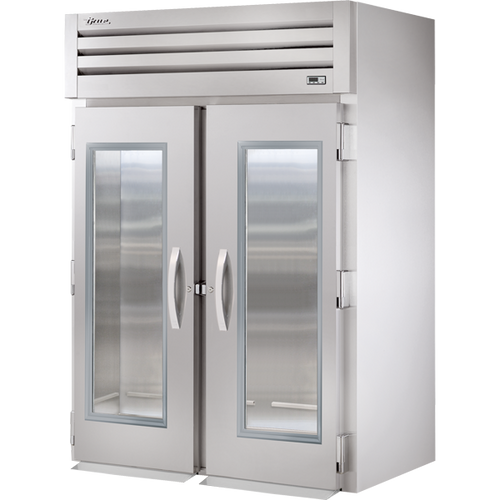 True - Spec Series 68" Stainless Steel Roll-In Refrigerator w/ 2 Glass Swing Doors - STA2RRI-2G