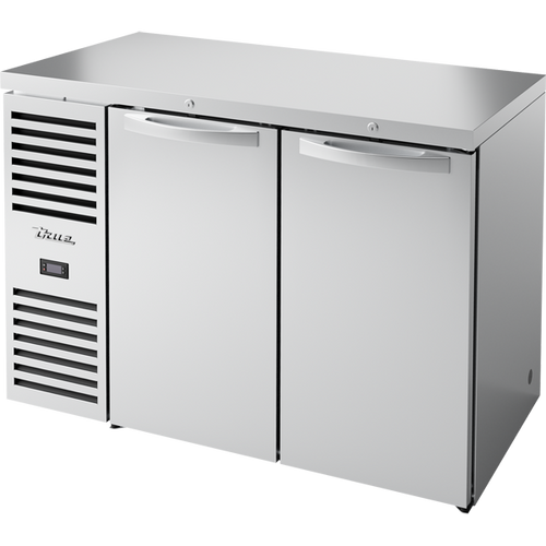 True - 48" Stainless Steel Undercounter Refrigerator w/ 2 Solid Swing Doors - TBR48-RISZ1-L-S-SS-1