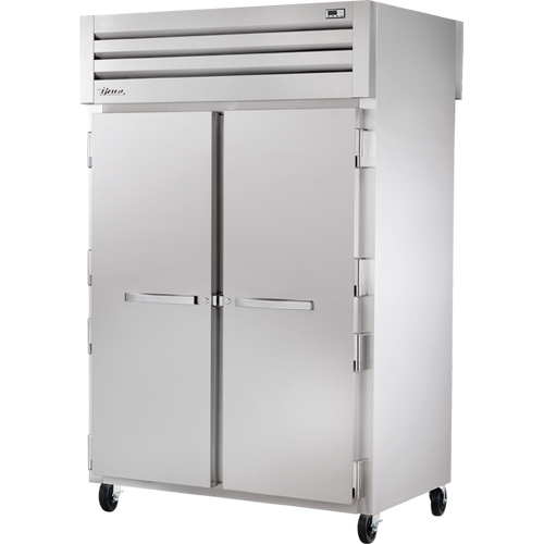 True - Spec Series 52" Stainless Steel Pass-Thru  Heated Cabinet w/ Solid Swing Doors - STR2HPT-2S-2S