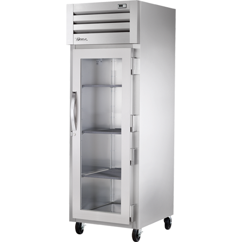 True - Spec Series 27.5" Stainless Steel Heated Cabinet w/ 1 Glass Swing Door - STA1H-1G