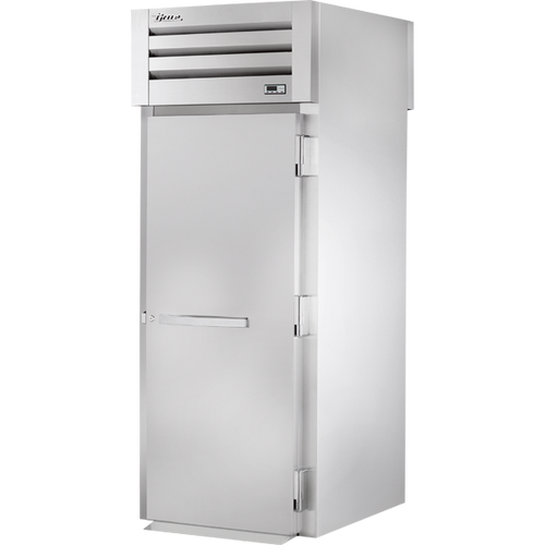 True - Spec Series 35" Stainless Steel Roll-Thru Refrigerator w/ Solid Swing Doors - STG1RRT89-1S-1S