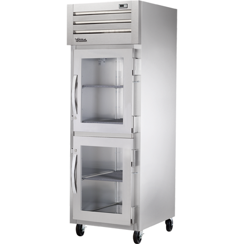 True - Spec Series 27.5" Stainless Steel  Freezer w/ 2 Glass Half Swing Doors - STR1F-2HG-HC