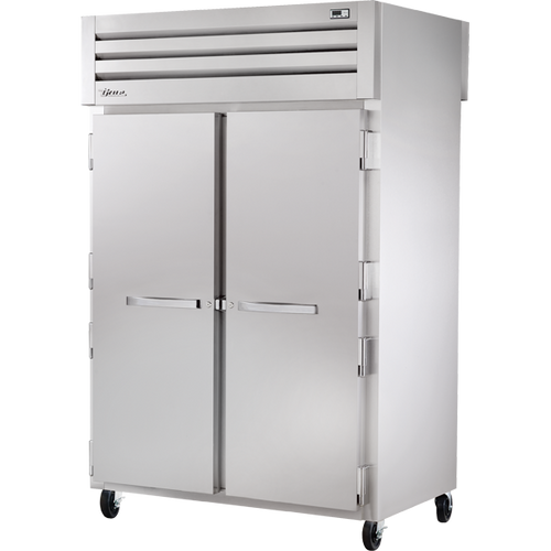 True - Spec Series 52" Stainless Steel Pass-Thru Heated Cabinet w/ Solid Swing Doors - STG2HPT-2S-2S