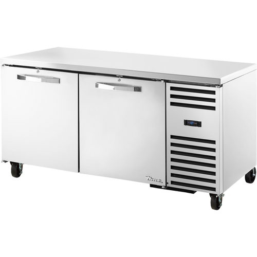 True - Spec Series 67" Stainless Steel Undercounter Refrigerator w/ 2 Solid Swing Doors -  TUC-67F-HC-SPEC3