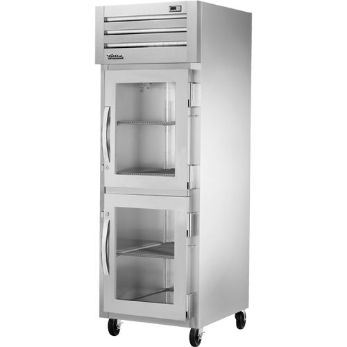 True - Spec Series 27.5" Stainless Steel Freezer w/ 2 Glass Half Swing Doors - STA1F-2HG-HC