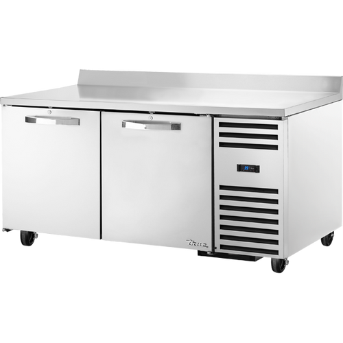 True - Spec Series 67" Stainless Steel Worktop Refrigerator w/ 2 Doors - TWT-67-HC-SPEC3
