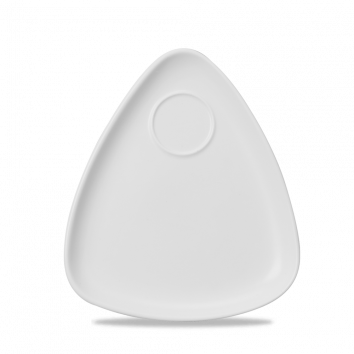 Churchill - Snack Attack 9.5" White Triangle Snack Plate - 6/Case