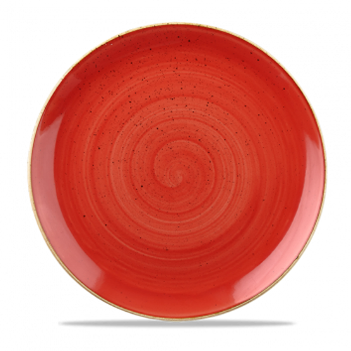 Churchill - Stonecast 11.25" Berry Red Round Coupe  Plate - 12/Case