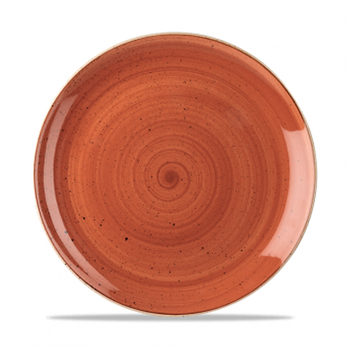 Churchill - Stonecast 10.25" Spiced Orange Round Coupe  Plate - 12/Case