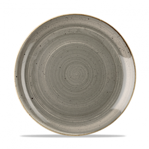 Churchill - Stonecast 10.25" Peppercorn Grey  Round Coupe  Plate - 12/Case