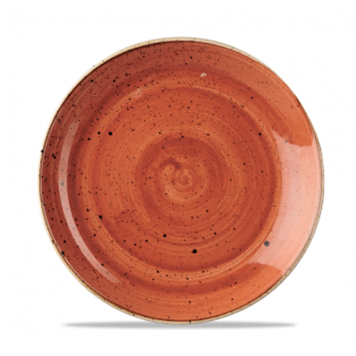 Churchill - Stonecast 8.66" Spiced Orange Round Coupe  Plate - 12/Case