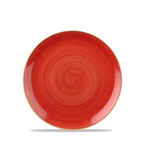 Churchill - Stonecast 6.5" Berry Red Round Coupe  Plate - 12/Case
