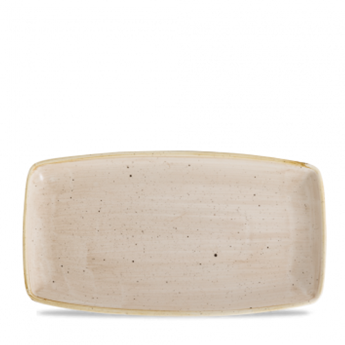 Churchill - Stonecast 14" x 7.25" Nutmeg Cream Oblong Plate - 6/Case