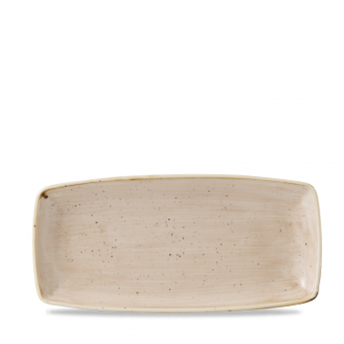 Churchill - Stonecast 11.75" x 6" Nutmeg Cream Oblong Plate - 12/Case