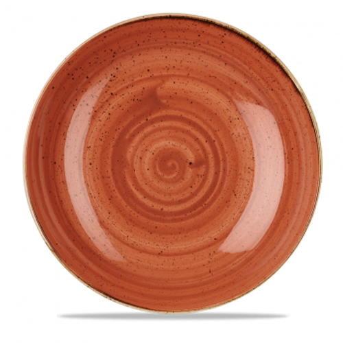 Churchill - Stonecast 84.5 oz Spiced Orange Round Coupe  Bowl  - 6/Case