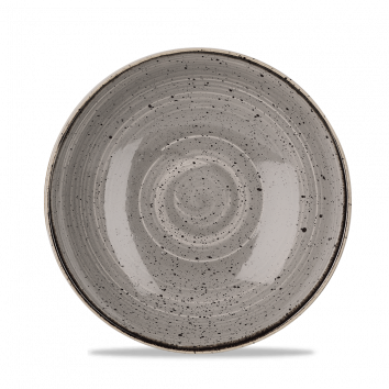 Churchill - Stonecast 40 oz Peppercorn Grey  Round Coupe  Bowl  - 12/Case