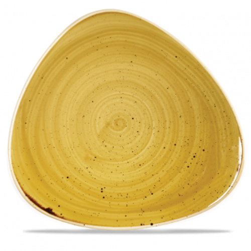 Churchill STONECAST Triangle Bowl Mustard Seed Yellow Schüssel Porzellan 60 cl 