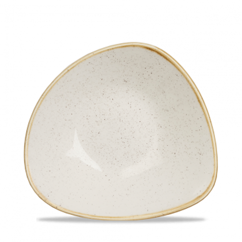 Churchill - Stonecast 21 oz Barley White Triangle Bowl  - 12/Case