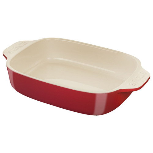 Staub - Cherry Red 20x16cm Rectangular Baking Dish Set-40508218