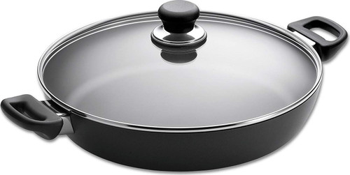 Scanpan - 12.5" Classic Chef Pan with Lid- Non-Stick, Cast Aluminum, Made in Denmark