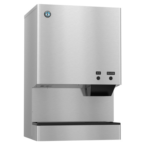 Hoshizaki - 590 Lbs Water Cooled Countertop Cubelet Ice/Water Machine Dispenser - DCM-500BWH