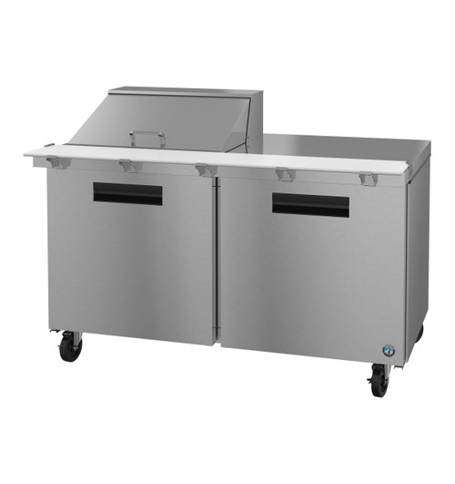 Hoshizaki - Steelheart 60" Mega Top Refrigerated Prep Table w/ 2 Doors & 12 Pans - SR60B-12M