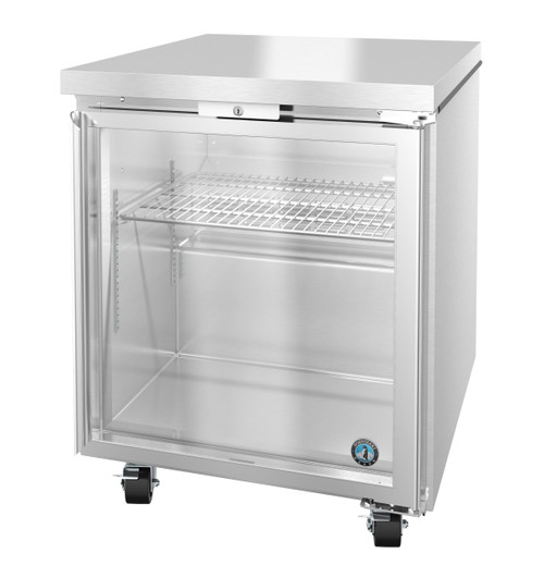 Hoshizaki - Steelheart 27" Undercounter Refrigerator w/ 1 Glass Door - UR27B-GLP01