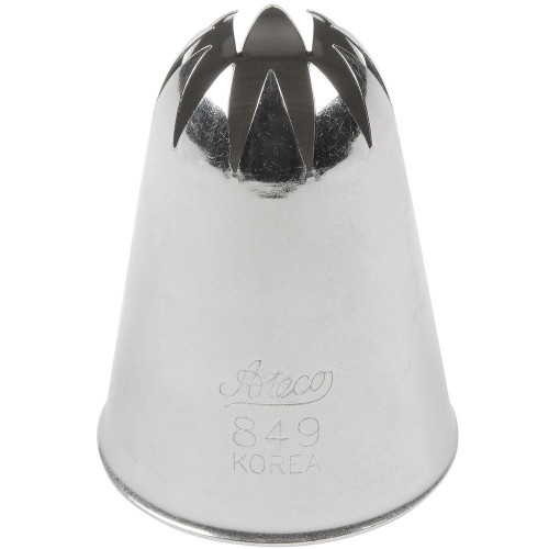 Ateco - 11/16" Closed Star Stainless Steel Piping Tip