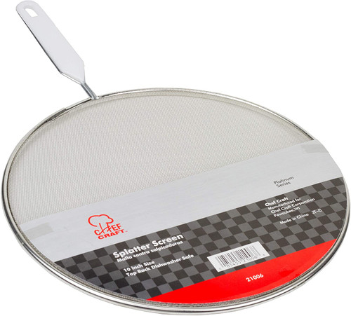 Chef Craft - 10" Stainless Steel Splatter Screen