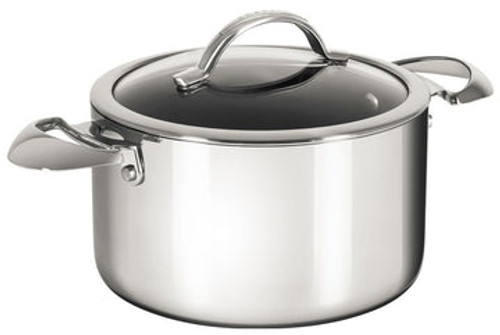 Scanpan - HAPTIQ 6.5L Non-Stick Dutch Oven With Lid - 5-Ply Stainless Construction, Made in Denmark