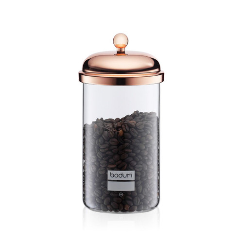 Bodum- Classic 1L Storage Jar With Copper Lid
