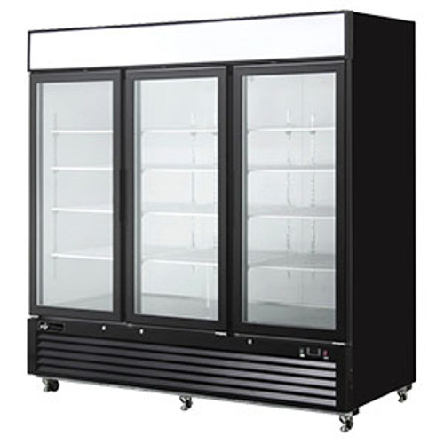EFI Sales - 82" Triple Glass Door Refrigerated Merchandiser - C3-82GDVC