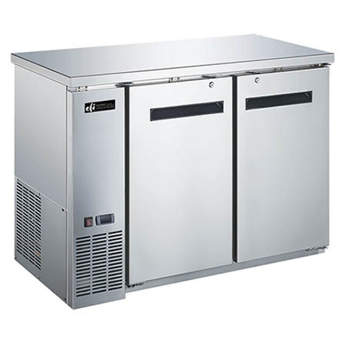 EFI Sales - 48" Back Bar Solid Door Cooler - CBBSDR2-48CC