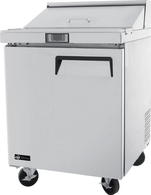 EFI Sales - 27" Refrigerated Salad/Sandwich Prep Table w/ Left Swing Door - CSDR1-27VC-L