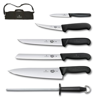 Victorinox - Fibrox 7 Piece Cutlery Roll Set w/ Canvas Case