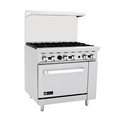 EFI Sales - 36" Natural Gas Range w/ 24" Griddle - RCTRS-2B-24G-N