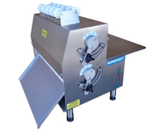 Somerset - 20" Countertop Dough Roller & Sheeter w/ Metallic Rollers - CDR-2100M