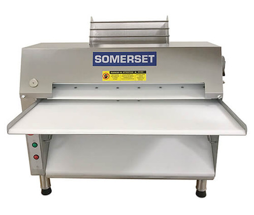 Somerset CDR-600F 30 Countertop One Stage Dough Sheeter with Fondant Tray - 120V, 3/4 HP